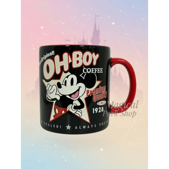 Disney Mickey & Minnie Vintage-Oberer Oh Boy / Tee Hee Becher Disneyland Paris
