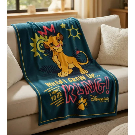 Disney Mickey Minnie Friends Rapunzel Throw Blanket 130x160 cm - Disneyland Paris Cover