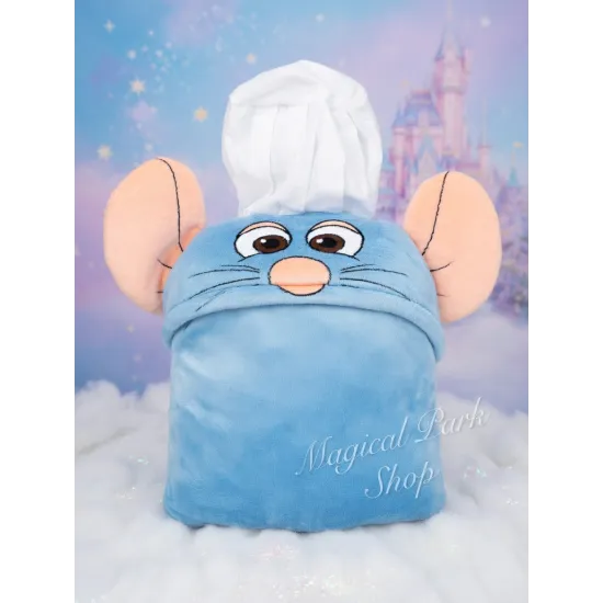 Poncho Plaid Rémy Ratatouille Disney – Weiche Kapuzen-Cape für Kinder