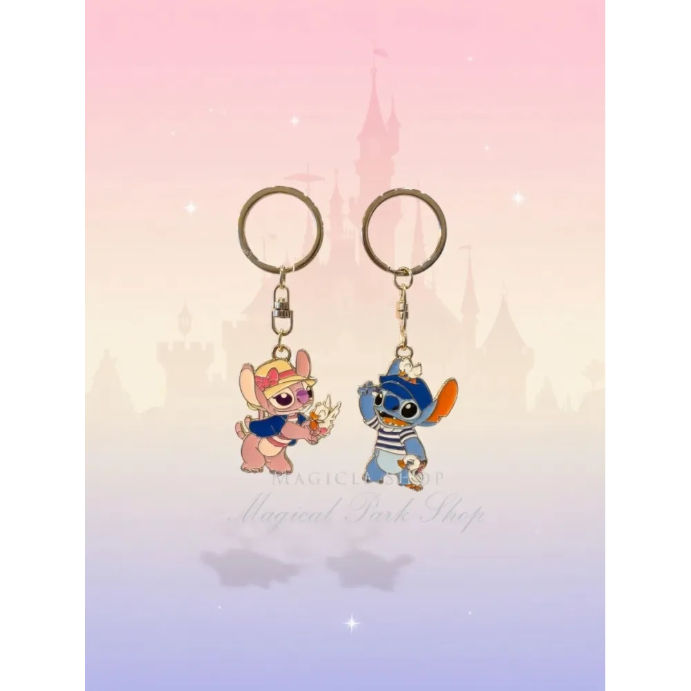 Duo Porte-clés Stitch et Angelparisien / Mickey Minnie -Disneyland Paris