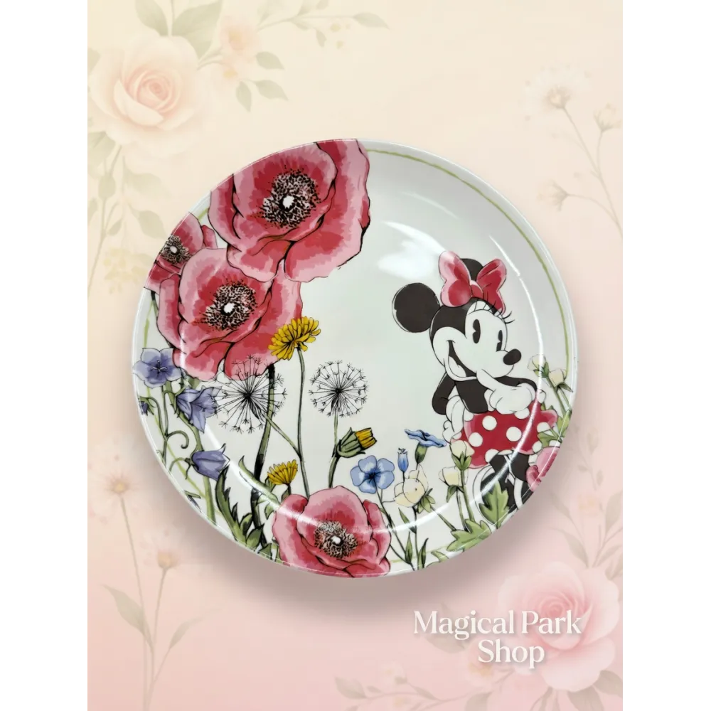 Minnie-Klatschmohn-Teller Disneyland Paris – floral Disney Teller