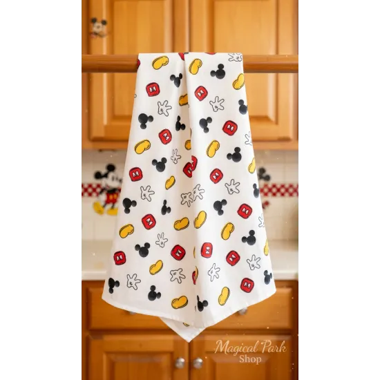 Set mit 2 Disney-Geschirrtüchern Mickey Bd, Ratatouille, Mickey Color pop – Disneyland Paris