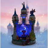 Globo de nieve Disney Luminoso Castillo mágico con Mickey Fantasia y princesas