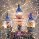 Leuchtender Disney Schneekugel Magisches Schloss mit Mickey Fantasia und Prinzessinnen
