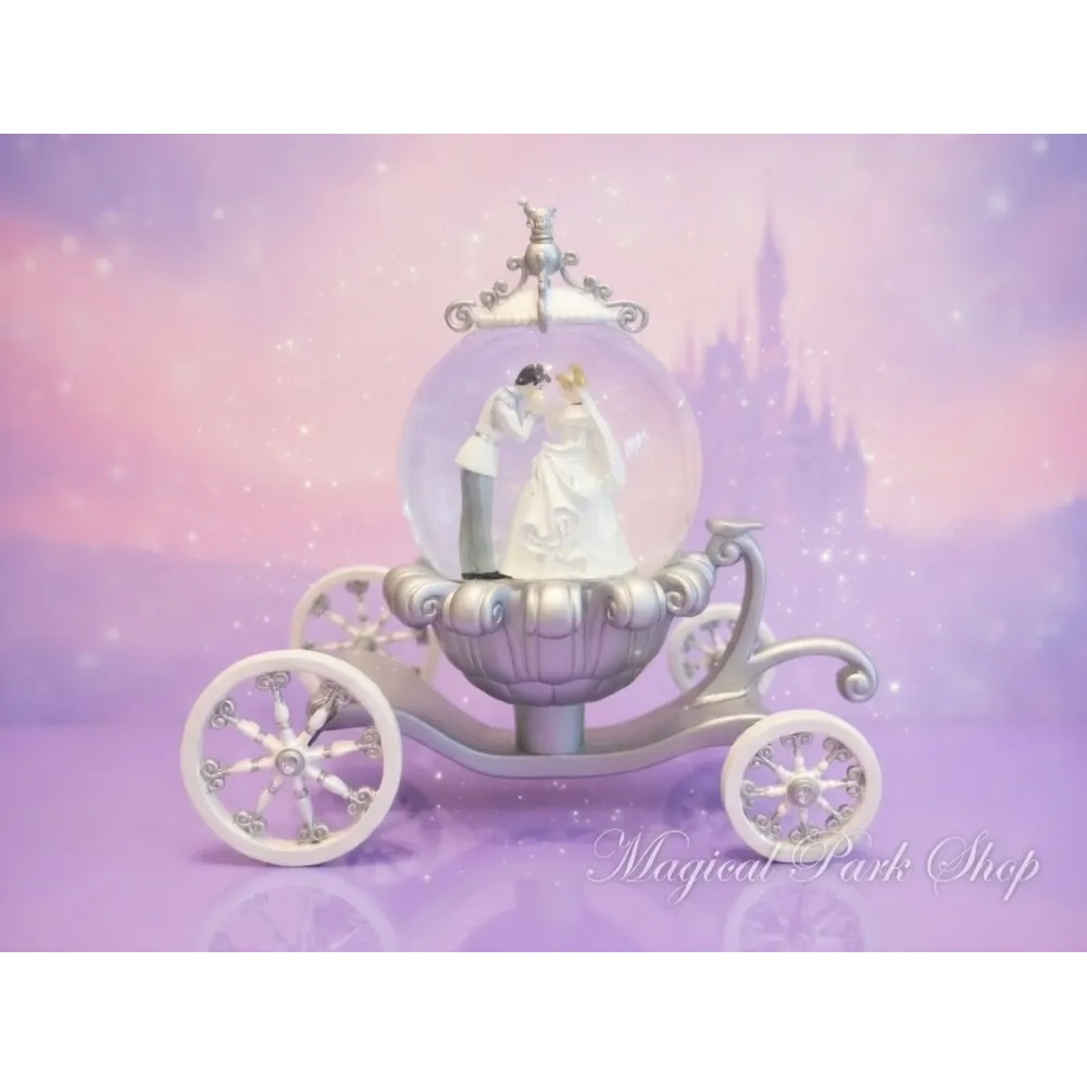 Disney-Schneekugel Cendrillon Kutsche – Hochzeitszene Prinzessin Disneyland Paris