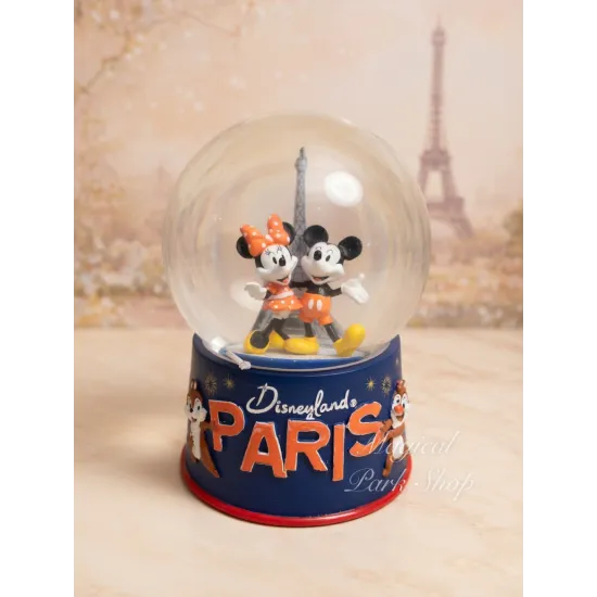 Snowglobe Mickey Minnie Disneyland Paris – Boule à neige souvenir Disney