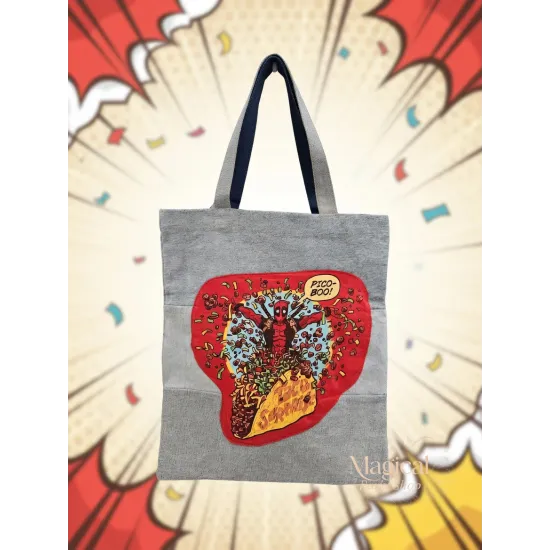 Tote Bag Deadpool Disney Marvel – Lustige Canvas-Tasche