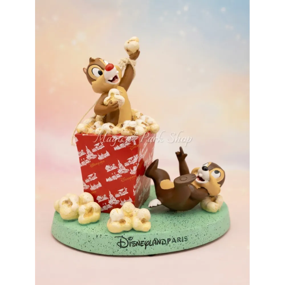 Tic & Tac Popcorn Figurine – Disneyland Paris – Disney Decoration Collection