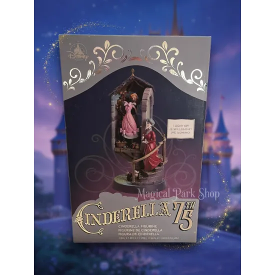 Light-Up Cinderella Figurine - Removable Dress Disneyland Paris
