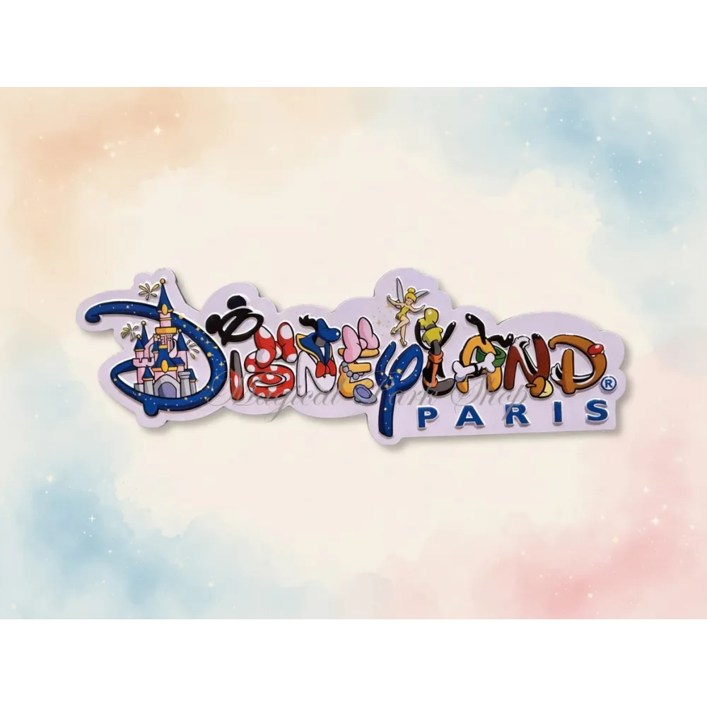 Bunter Disneyland-Paris-Logo-Magnet – Disney-Park-Erinnerung