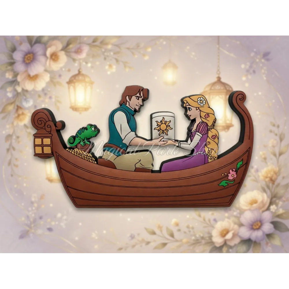 Rapunzel-Laternen-Schiffsmagnet – Laternen-Show Disneyland Paris