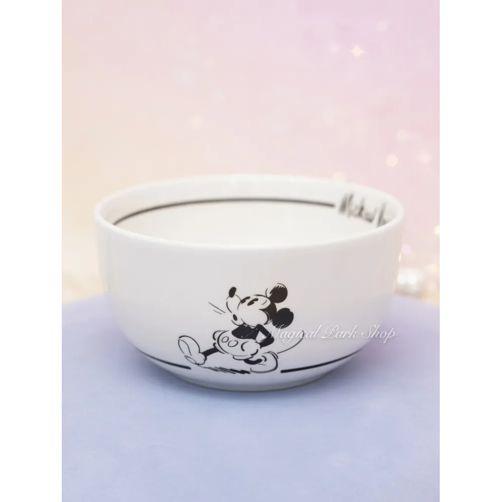Schüssel im Comic-Stil von Mickey Mouse – Disney Schwarz-Weiß
