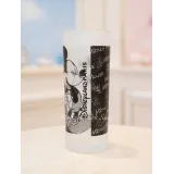 Glas im Comic-Stil mit Mickey Mouse – Disneyland Paris Schwarz-Weiß