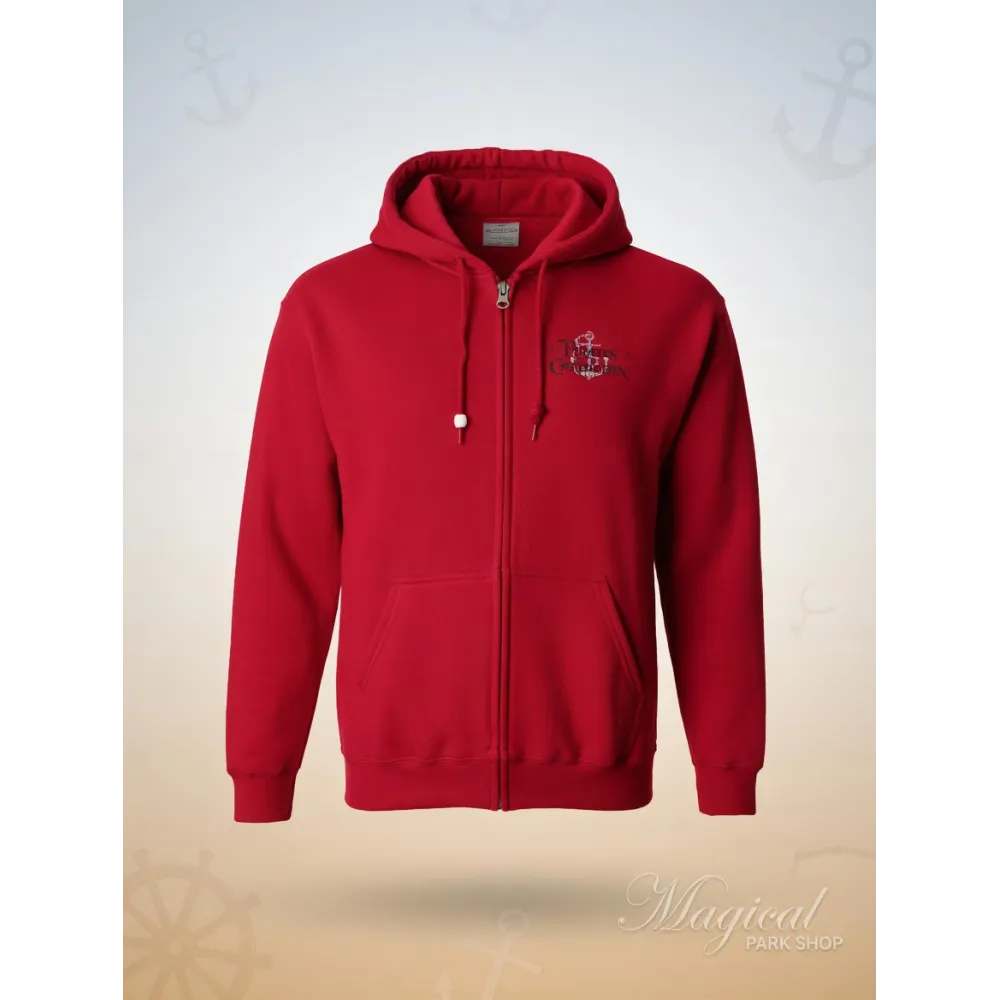 Rote Pirates-of-the-Caribbean-Jacke – Hoodie Disneyland Paris