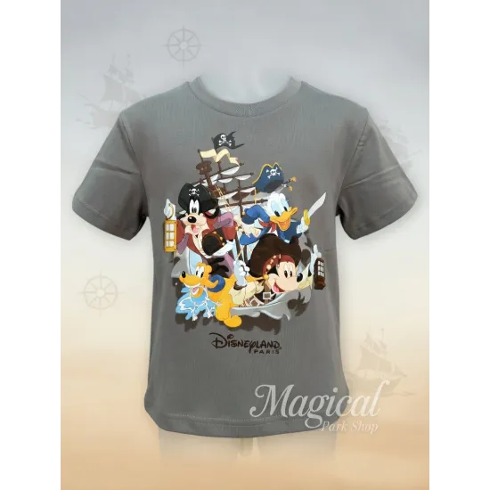 Kids T-shirt Disney Pirates of the Caribbean – Mickey Donald Pluto Disneyland Paris