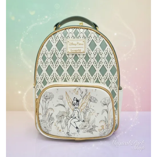 Mochila Loungefly Clochette floral – Elegante bolso Disney Tinkerbell