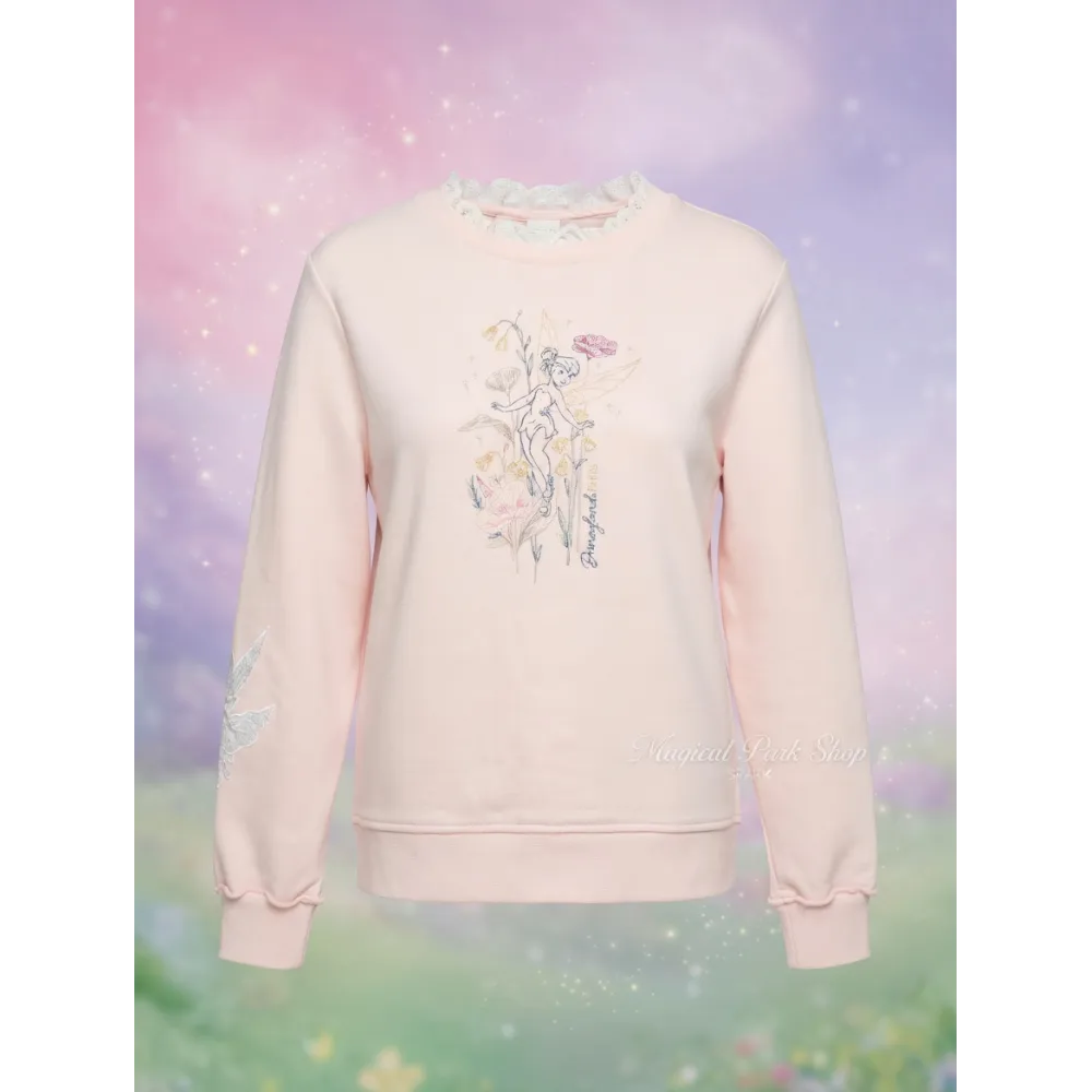 Disney Sweatshirt Fairy Tinker Bell Disneyland Paris