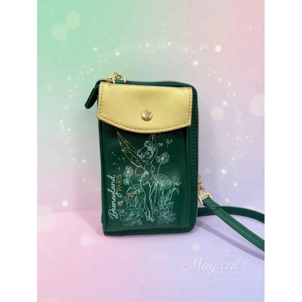 Umhängetasche Begleiterin Clochette – Praktische grüne Mini-Disney-Tasche Disneyland Paris