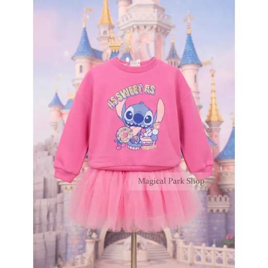 Vestido sudadera infantil rosa Stitch Disney x Billieblush