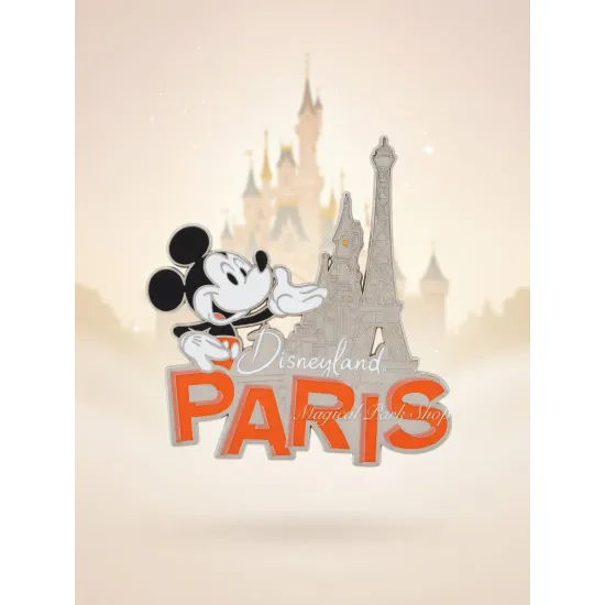 Disneyland Paris Mickey & Eiffel Tower Magnet – Official Souvenir