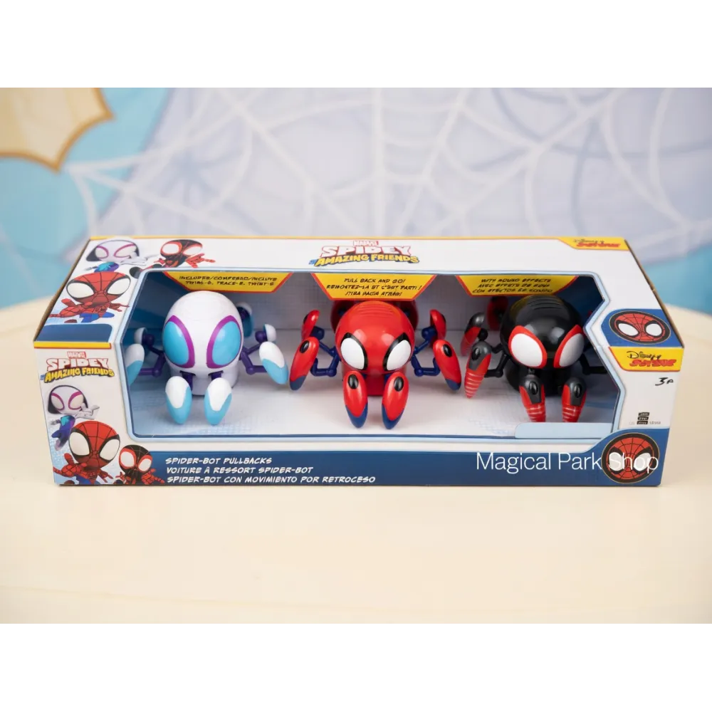 Set Spider-Bot Spidey Amazing Friends – Véhicules à Rétrofriction Marvel  Disneyland Paris