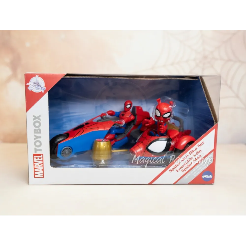 Set Moto Spider-Man avec Figurine Sonore – Marvel Toybox Disneyland Paris