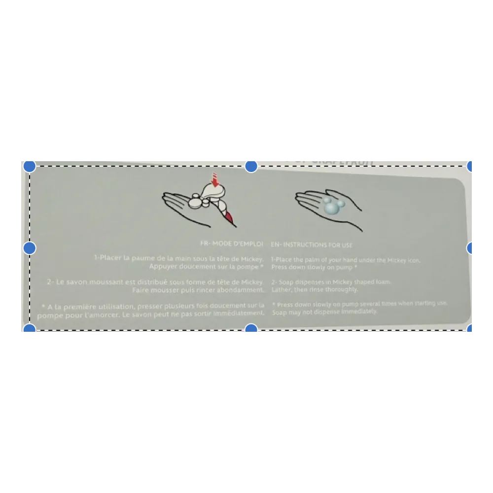 Distributeur savon mousse Disney – Mickey (recharge vendue séparément) Disneyland Paris