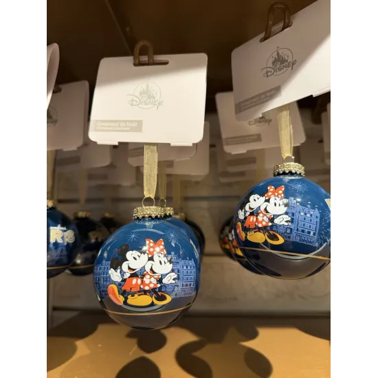Boule de Noël Disneyland Paris Mickey & Minnie – Décoration sapin Disney