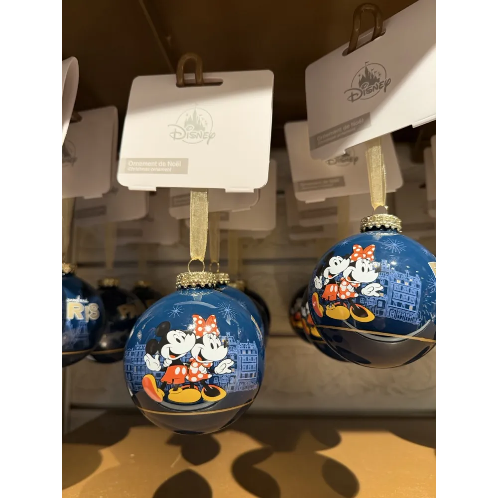 Boule de Noël Disneyland Paris Mickey & Minnie – Décoration sapin Disney