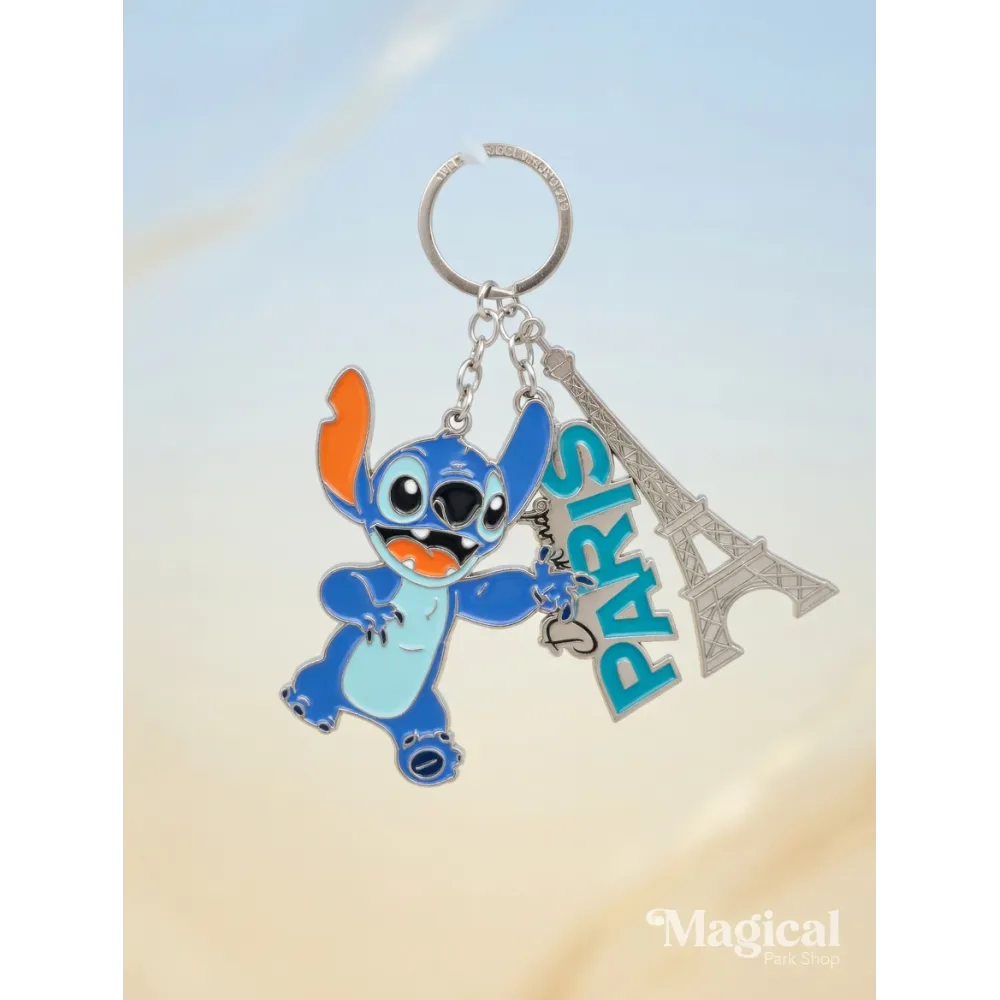 Stitch keychain Eiffel Tower Paris Disneyland Paris