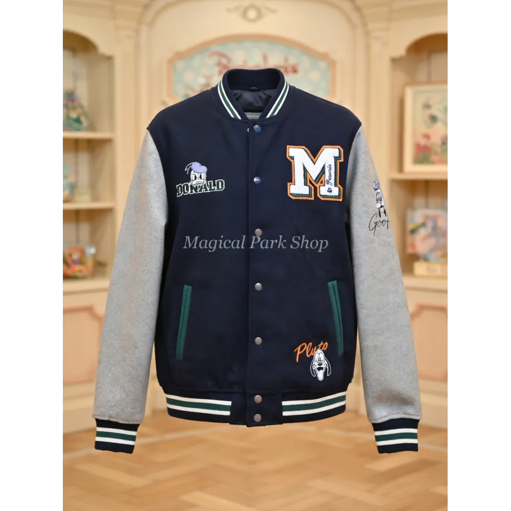 Teddy Disney adulto Mickey & Friends azul estilo varsity – Disneyland Paris