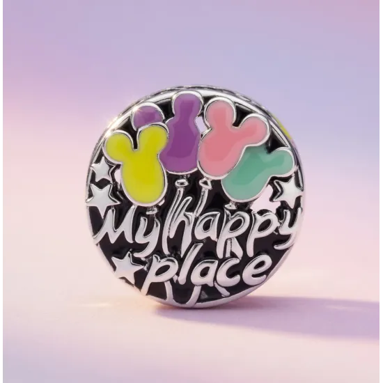 Charm Pandora Disney château & ballons Mickey – Happy Place argent Disneyland Paris