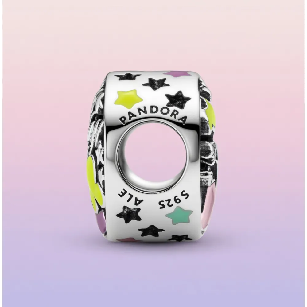 Charm Pandora Disney castillo y globos Mickey – Happy Place plata Disneyland Paris