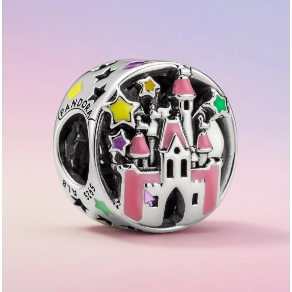 Charm Pandora Disney château & ballons Mickey – Happy Place argent Disneyland Paris
