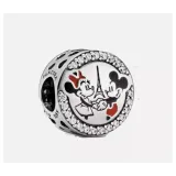 Charm Pandora Disney Mickey & Minnie tour Eiffel Paris argent- Disneyland Paris