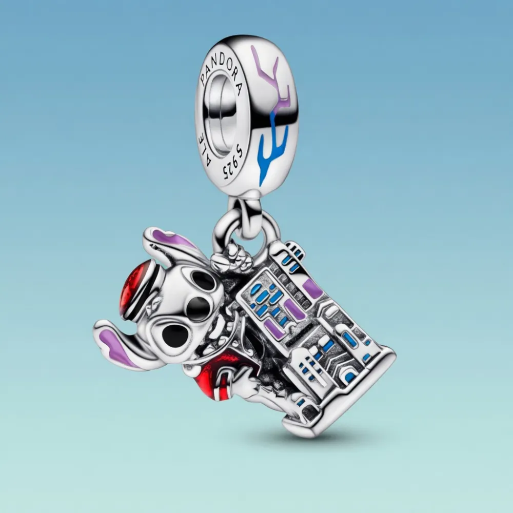 Disney Pandora Charm Stitch Hollywood Tower Hotel Disneyland Paris