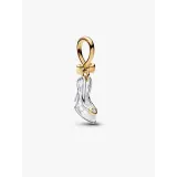 Charm Escarpin Cendrillon Pandora doré et diamants de synthèse