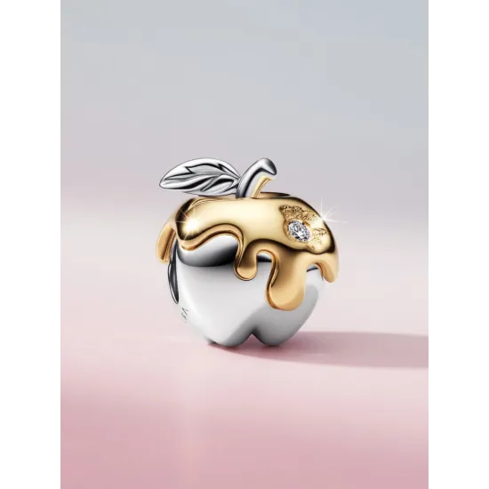 Pandora Charm Giftapfel gold mit synthetischen Diamanten