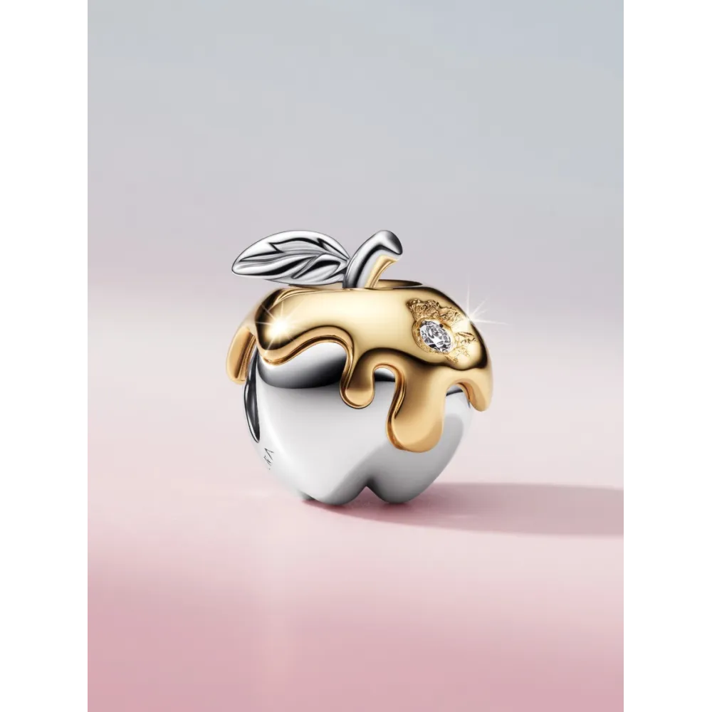 Pandora Charm Giftapfel gold mit synthetischen Diamanten