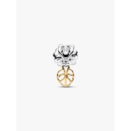 Charm Pomme Empoisonnée Pandora doré avec diamants de synthèse