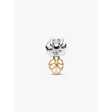 Charm Pomme Empoisonnée Pandora doré avec diamants de synthèse