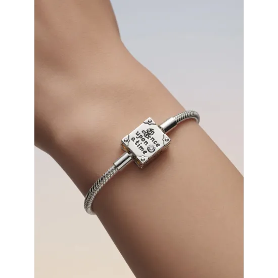 Pulsera Pandora Disney Once Upon a Time plata con broche de libro