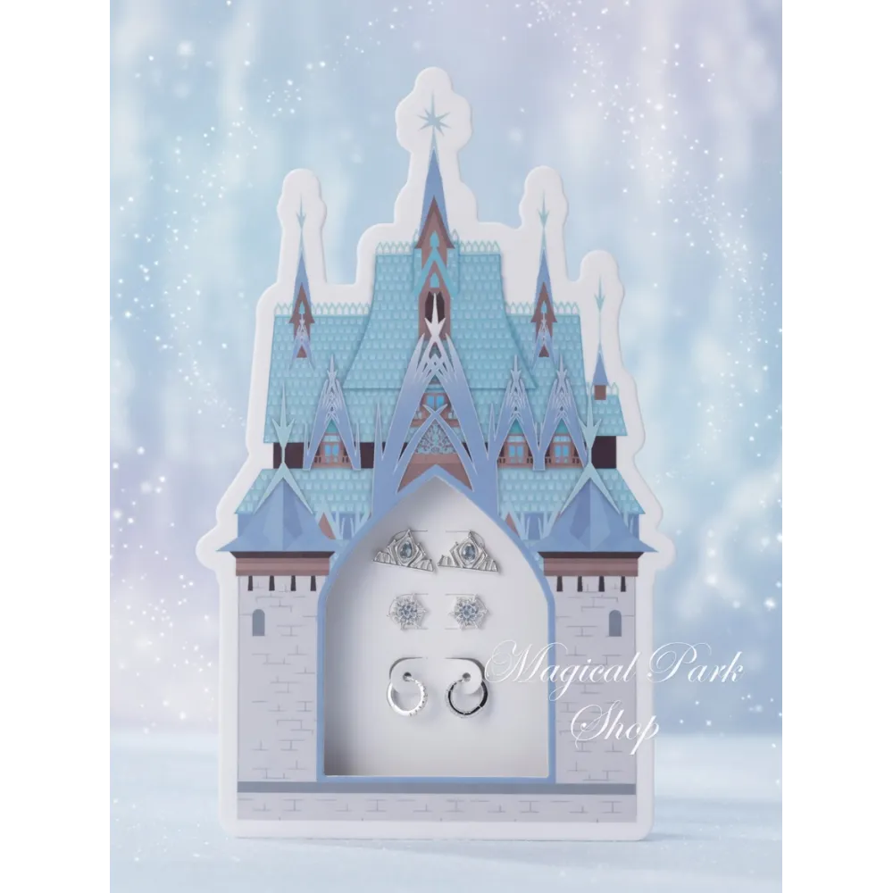 Set boucles d’oreilles Château Frozen Disneyland Paris