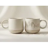 Taza Disneyland Paris HOME Mickey blanca y beige Colección Mickey Haven