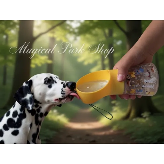 Portable Disney Dog Water Bottle with Dispenser