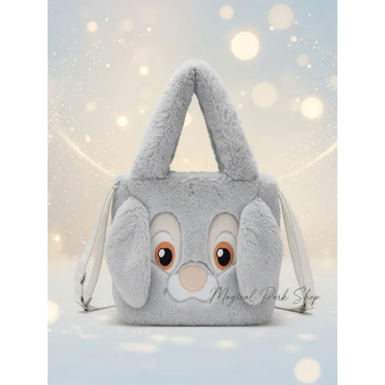 Panpan Disney plush grey ultra-soft tote bag Disneyland Paris