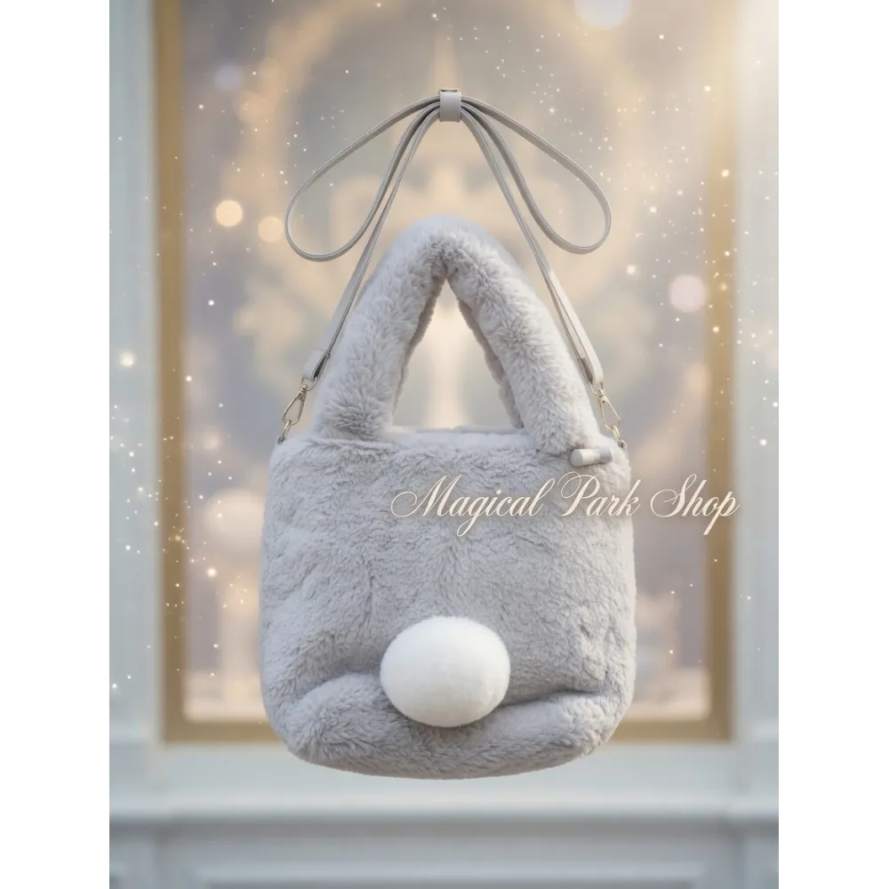 Panpan Disney plush grey ultra-soft tote bag Disneyland Paris