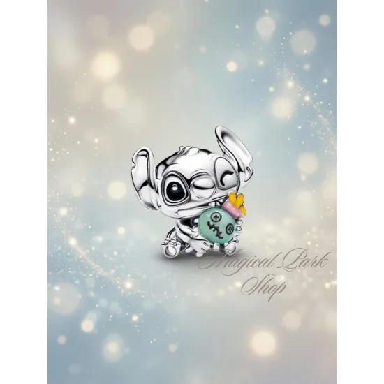 Charm Pandora Stitch with Scrump Disney