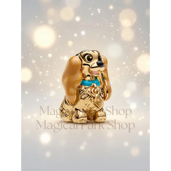 Charm Pandora Lady La Belle y el Clochard dorado Disney