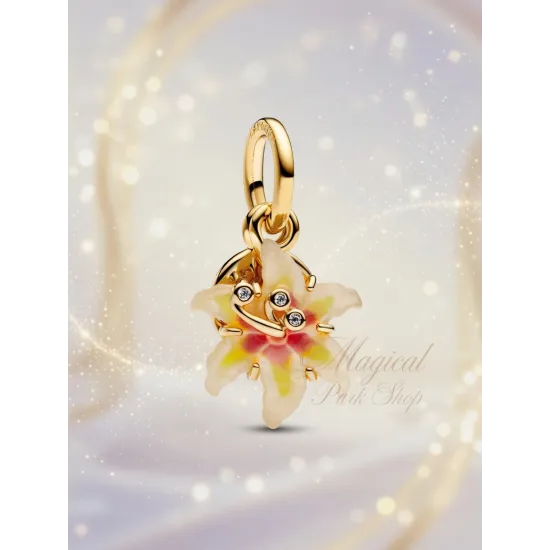 Charm Pandora Flor mágica de Rapunzel glow in the dark Disney